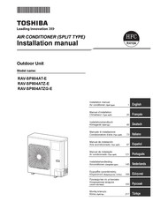 Toshiba RAV-SP804ATZG-E Installatiehandleiding