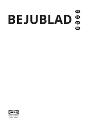 IKEA BEJUBLAD Handleiding