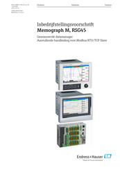 Endress+Hauser Memograph M RSG45 Bedieningsvoorschrift