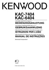 Kenwood KAC-7404 Gebruiksaanwijzing