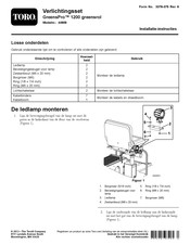 Toro GreensPro 1200 Installatie-Instructies