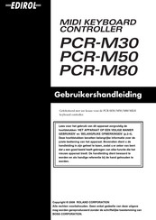 Roland Edirol PCR-M80 Gebruikershandleiding