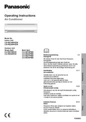 Panasonic CS-RE24RKEW Handleiding