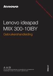 Lenovo ideapad MIIX 300-10IBY Gebruikershandleiding