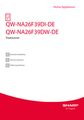 Sharp QW-NA26F39DI-DE Gebruikershandleiding