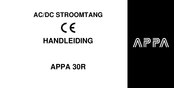 APPA 30R Handleiding