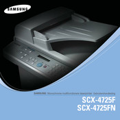 Samsung SCX-4725FN Gebruikershandleiding