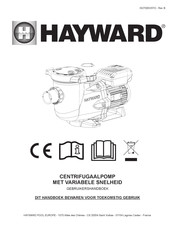 Hayward SuperPump VSTD 1.5 PK Gebruikershandboek