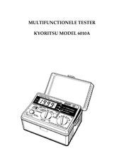 KYORITSU 6010A Handleiding