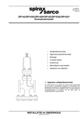 Spirax Sarco DP143 Installatie En Onderhoud