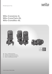 Wilo Wilo-CronoLine-IL Inbouw- En Bedieningsvoorschriften