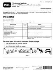 Toro Workman GTX Series Installatie-Instructies