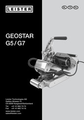 Leister GEOSTAR G7 Gebruikershandleiding