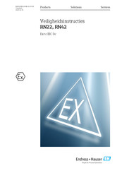 Endress+Hauser RN22 Bedienings- En Veiligheidsinstructies