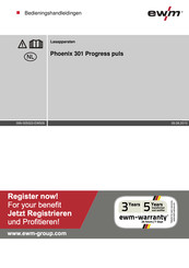 EWM Phoenix 301 Progress puls Bedieningshandleidingen