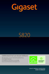 Gigaset S820 Touch & Type Handleiding