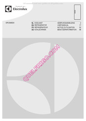 Electrolux ERC39353X Gebruiksaanwijzing