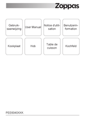 Zoppas PEE6040XXK Gebruiksaanwijzing