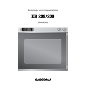 Gaggenau EB 209 Bedienings- En Montagehandleiding