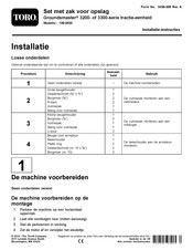 Toro Groundsmaster 3300 Series Installatie-Instructies