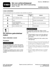 Toro Workman MDXD Installatie-Instructies