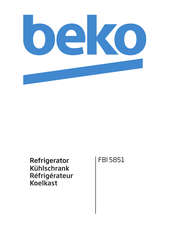 Beko FBI 5851 Gebruiksaanwijzing