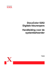 Xerox DocuColor 5252 Handleiding