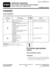 Toro 311000001 Installatie-Instructies