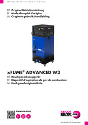Abicor Binzel xFUME ADVANCED W3 Originele Gebruikershandleiding