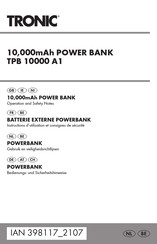 Tronic TPB 10000 A1 Gebruiksaanwijzing En Veiligheidsinstructies