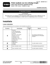 Toro 315000001 Installatie-Instructies
