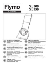 Electrolux Flymo XL500 Belangrijke Informatie