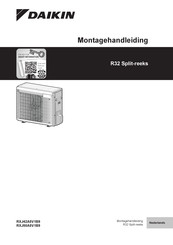 Daikin R32 Split RXJ42A5V1B9 Montagehandleiding