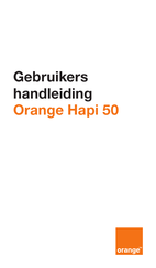 Orange Hapi 50 Gebruikershandleiding