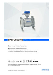 KROHNE OPTIFLUX 2000 Technische Handleiding