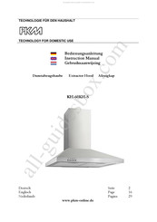 Pkm KH-60KH-S Gebruiksaanwijzing
