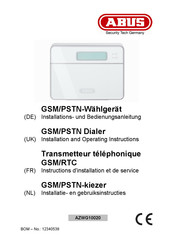 Abus AZWG10020 Installatie- En Gebruikershandleiding