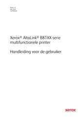 Xerox AltaLink B8145 Handleiding Voor De Gebruiker