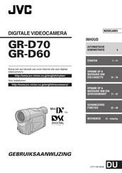 JVC GR-D60 Gebruiksaanwijzing