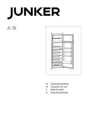 Junker JC40TB20 Gebruiksaanwijzing