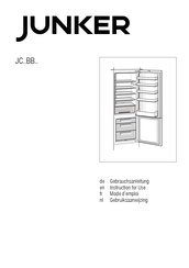 Junker JC80BB20 Gebruiksaanwijzing