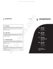 Renkforce BSD-3023 Gebruiksaanwijzing