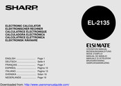 Sharp ELSI MATE EL-2135 Gebruiksaanwijzing