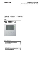 Toshiba TCB-SC643TLE Installatiehandleiding