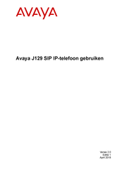 Avaya J129 Gebruikershandleiding