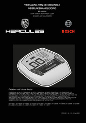 Hercules Bosch Futura Fold I-R5 Belt F5 Vertaling Van De Originele Gebruikershandleiding