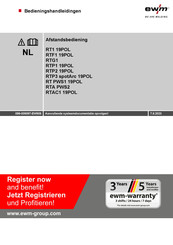 EWM RTP3 spotArc 19POL Bedieningshandleidingen