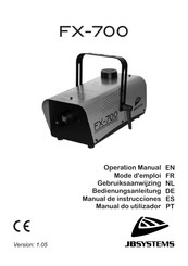 JB Systems FX-700 Gebruiksaanwijzing