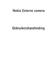 Nokia Externe camera Gebruikershandleiding