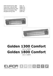 EUROM GOLDEN 1300 Comfort Gebruiksaanwijzing